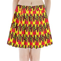 Race Flag Pleated Mini Skirt