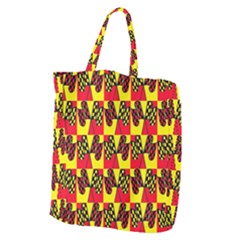 Race Flag Giant Grocery Tote