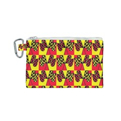 Race Flag Canvas Cosmetic Bag (Small)