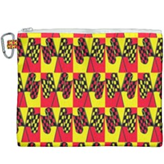 Race Flag Canvas Cosmetic Bag (XXXL)