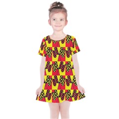 Race Flag Kids  Simple Cotton Dress