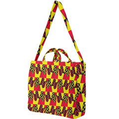 Race Flag Square Shoulder Tote Bag