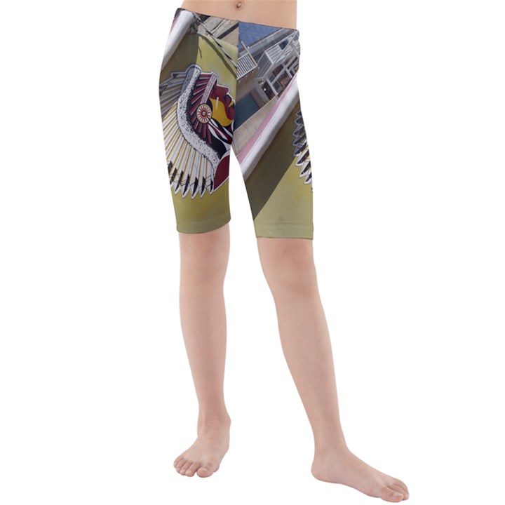 Boat 1 1 Kids  Mid Length Swim Shorts