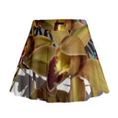 Orchids  1 1 Mini Flare Skirt by bestdesignintheworld