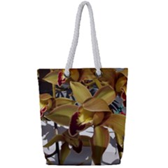 Orchids  1 1 Full Print Rope Handle Tote (small) by bestdesignintheworld