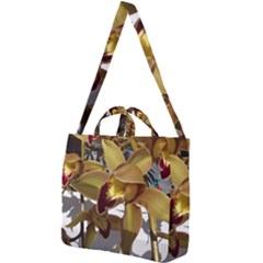 Orchids  1 1 Square Shoulder Tote Bag by bestdesignintheworld