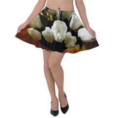 Tulips 1 3 Velvet Skater Skirt by bestdesignintheworld