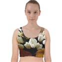 Tulips 1 3 Velvet Racer Back Crop Top View1