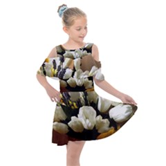 Tulips 1 3 Kids  Shoulder Cutout Chiffon Dress by bestdesignintheworld