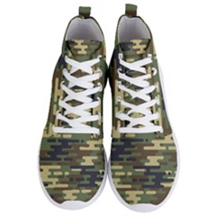 Curve Shape Seamless Camouflage Pattern Men s Lightweight High Top Sneakers by Vaneshart