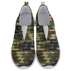 Curve Shape Seamless Camouflage Pattern No Lace Lightweight Shoes by Vaneshart