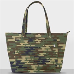 Curve Shape Seamless Camouflage Pattern Back Pocket Shoulder Bag 