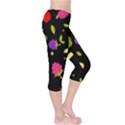 Vector Seamless Summer Fruits Pattern Colorful Cartoon Background Capri Leggings  View4