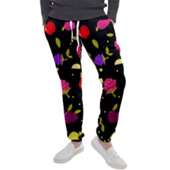 Vector Seamless Summer Fruits Pattern Colorful Cartoon Background Men s Jogger Sweatpants by Vaneshart