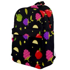 Vector Seamless Summer Fruits Pattern Colorful Cartoon Background Classic Backpack by Vaneshart