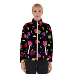 Vector Seamless Summer Fruits Pattern Colorful Cartoon Background Winter Jacket by Vaneshart