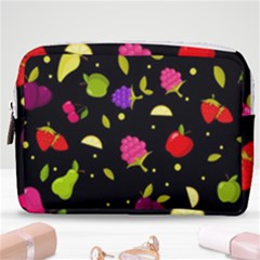 Vector Seamless Summer Fruits Pattern Colorful Cartoon Background Make Up Pouch (medium) by Vaneshart