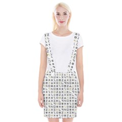 Memphis Seamless Patterns Braces Suspender Skirt by Vaneshart