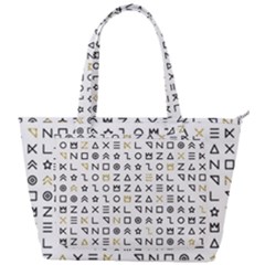 Memphis Seamless Patterns Back Pocket Shoulder Bag 