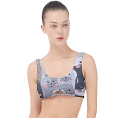 Hand Draw Cats Seamless Pattern The Little Details Bikini Top by Vaneshart