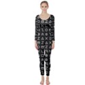 Memphis Seamless Patterns Long Sleeve Catsuit View1