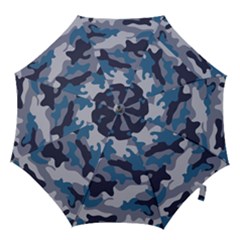 Military Seamless Pattern Hook Handle Umbrellas (large) by Vaneshart