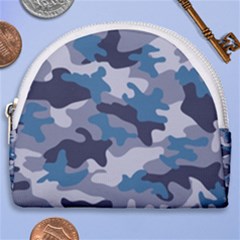 Military Seamless Pattern Horseshoe Style Canvas Pouch by Vaneshart