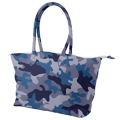 Military Seamless Pattern Canvas Shoulder Bag by Vaneshart