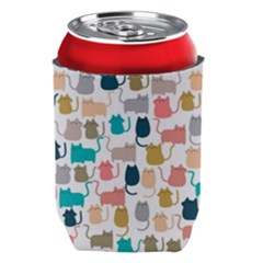 Cute Seamless Pattern Happy Kitty Kitten Cat Can Holder by Vaneshart