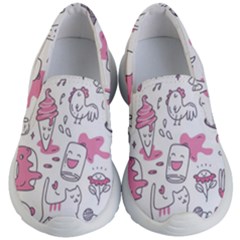 Set Kawaii Doodles Kids  Lightweight Slip Ons by Vaneshart