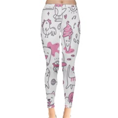 Set Kawaii Doodles Inside Out Leggings by Vaneshart