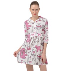 Set Kawaii Doodles Mini Skater Shirt Dress