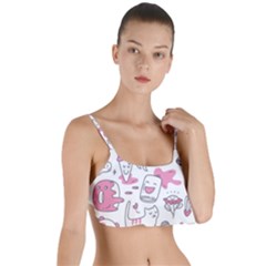 Set Kawaii Doodles Layered Top Bikini Top 