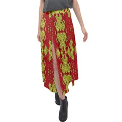 Rby 55 Velour Split Maxi Skirt