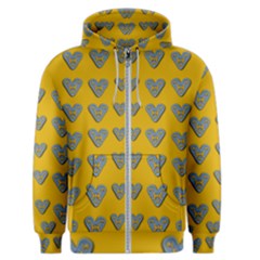 Butterfly Cartoons In Hearts Men s Zipper Hoodie by pepitasart