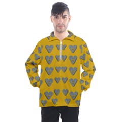 Butterfly Cartoons In Hearts Men s Half Zip Pullover by pepitasart