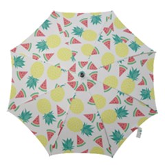 Vector Seamless Pattern With Pineapples Hook Handle Umbrellas (large) by Vaneshart