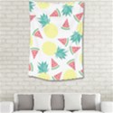 Vector Seamless Pattern With Pineapples Small Tapestry View2