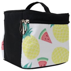 Vector Seamless Pattern With Pineapples Make Up Travel Bag (big) by Vaneshart