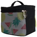 Vector Seamless Pattern With Pineapples Make Up Travel Bag (Big) View2