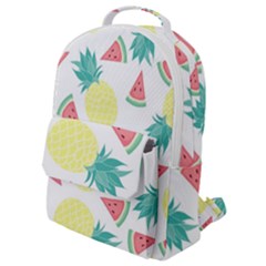 Vector Seamless Pattern With Pineapples Flap Pocket Backpack (small) by Vaneshart