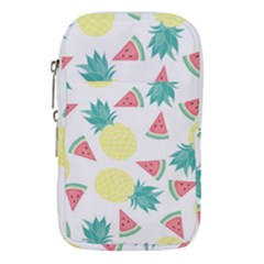 Vector Seamless Pattern With Pineapples Waist Pouch (small)