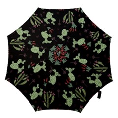 Cartoon African Cactus Seamless Pattern Hook Handle Umbrellas (large) by Vaneshart