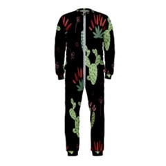 Cartoon African Cactus Seamless Pattern Onepiece Jumpsuit (kids) by Vaneshart