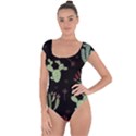 Cartoon African Cactus Seamless Pattern Short Sleeve Leotard  View1