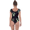 Cartoon African Cactus Seamless Pattern Short Sleeve Leotard  View2