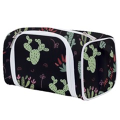 Cartoon African Cactus Seamless Pattern Toiletries Pouch