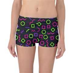 Geometric Seamless Pattern Reversible Boyleg Bikini Bottoms by Vaneshart