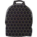 Hexagon Black Background Mini Full Print Backpack View1