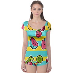 Summer Fruits Patterns Boyleg Leotard 